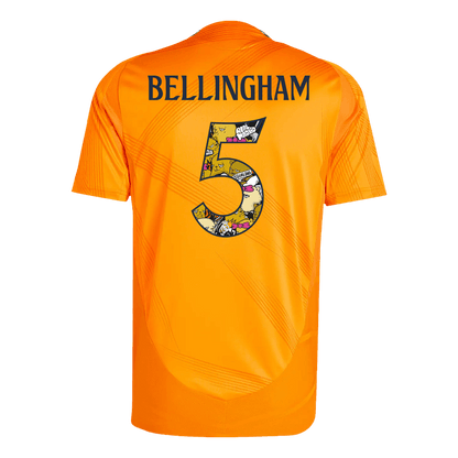 Player Version Real Madrid Jersey Custom BELLINGHAM #5 Soccer Jersey Away 2024/25 Bear Champ Font