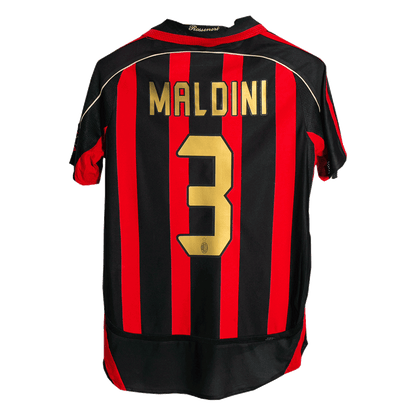 Retro MALDINI #3 2006/07 AC Milan Home Soccer Jersey