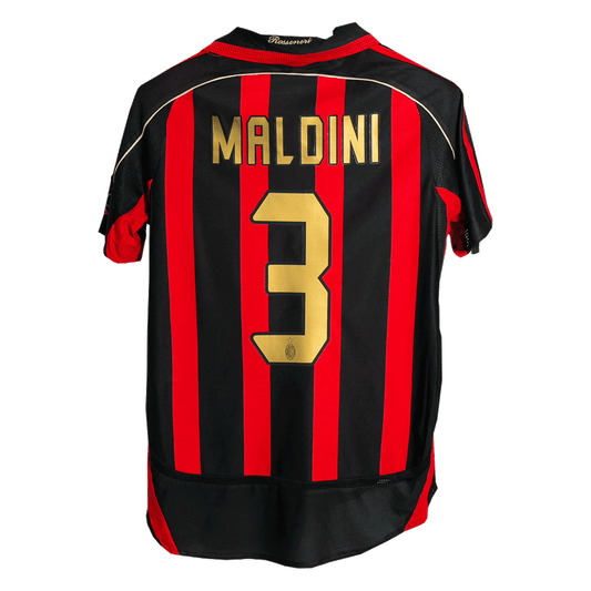 Retro MALDINI #3 2006/07 AC Milan Home Soccer Jersey