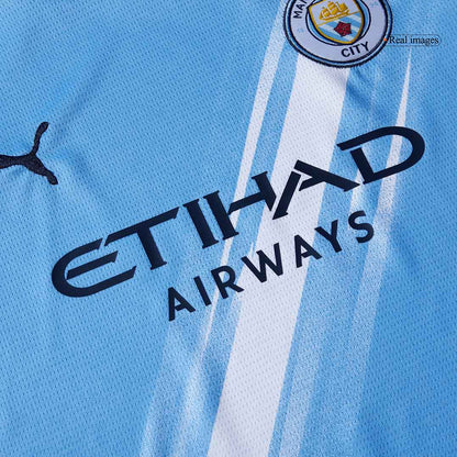 Kids Manchester City Custom Home Soccer Kits 2025/26