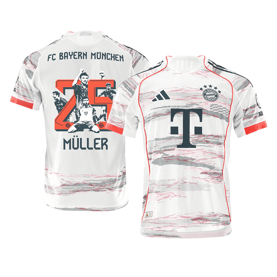 Player Version Bayern Munich Jersey Custom MÜLLER Special #25 Soccer Jersey Away 2025/26