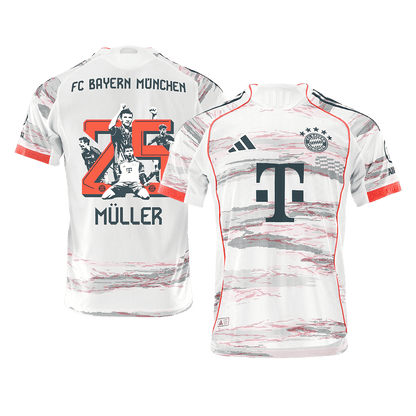 Player Version Bayern Munich Jersey Custom MÜLLER Special #25 Soccer Jersey Away 2025/26
