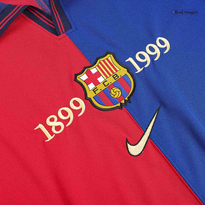 Barcelona Retro Jersey Custom RIVALDO #11 Soccer Jersey Home 1999/00 100th Anniversary