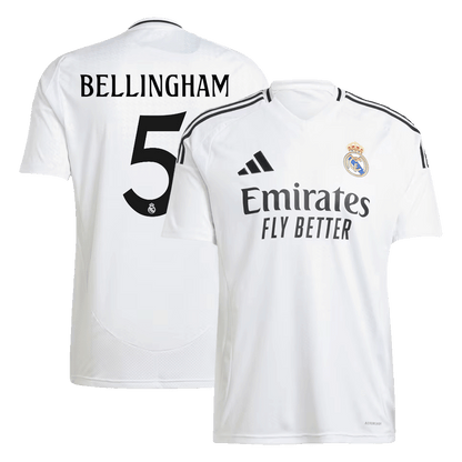 Real Madrid soccer jersey BELLINGHAM #5 Home 2024/25