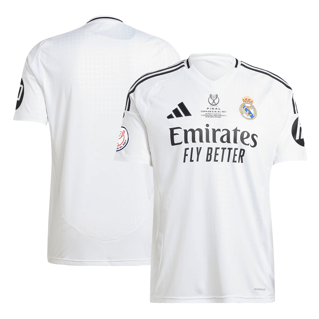 Real Madrid Jersey Custom Soccer Jersey Home 2024/25 Copa del Rey Final