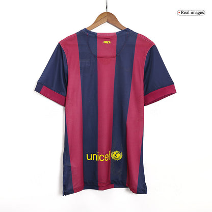 Barcelona Retro Jersey Custom SUÁREZ #9 Soccer Jersey Home 2014/15