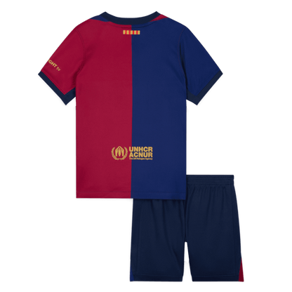 Kids Barcelona X Travis Scott Custom Home Soccer Kits 2024/25