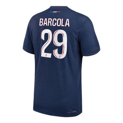 Player Version PSG Jersey Custom BARCOLA #29 Soccer Jersey Home 2024/25