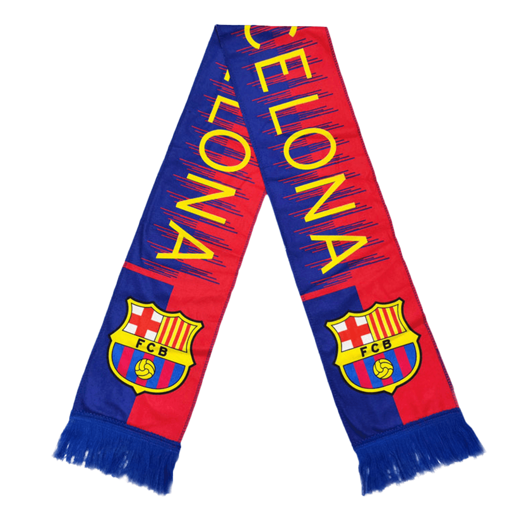 Barcelona Soccer Scarf Red&Blue