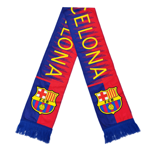 Barcelona Soccer Scarf Red&Blue