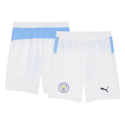 Manchester City Home Soccer Shorts 25/26 White