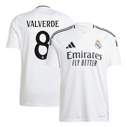 Real Madrid soccer jersey VALVERDE #8 Home 2024/25