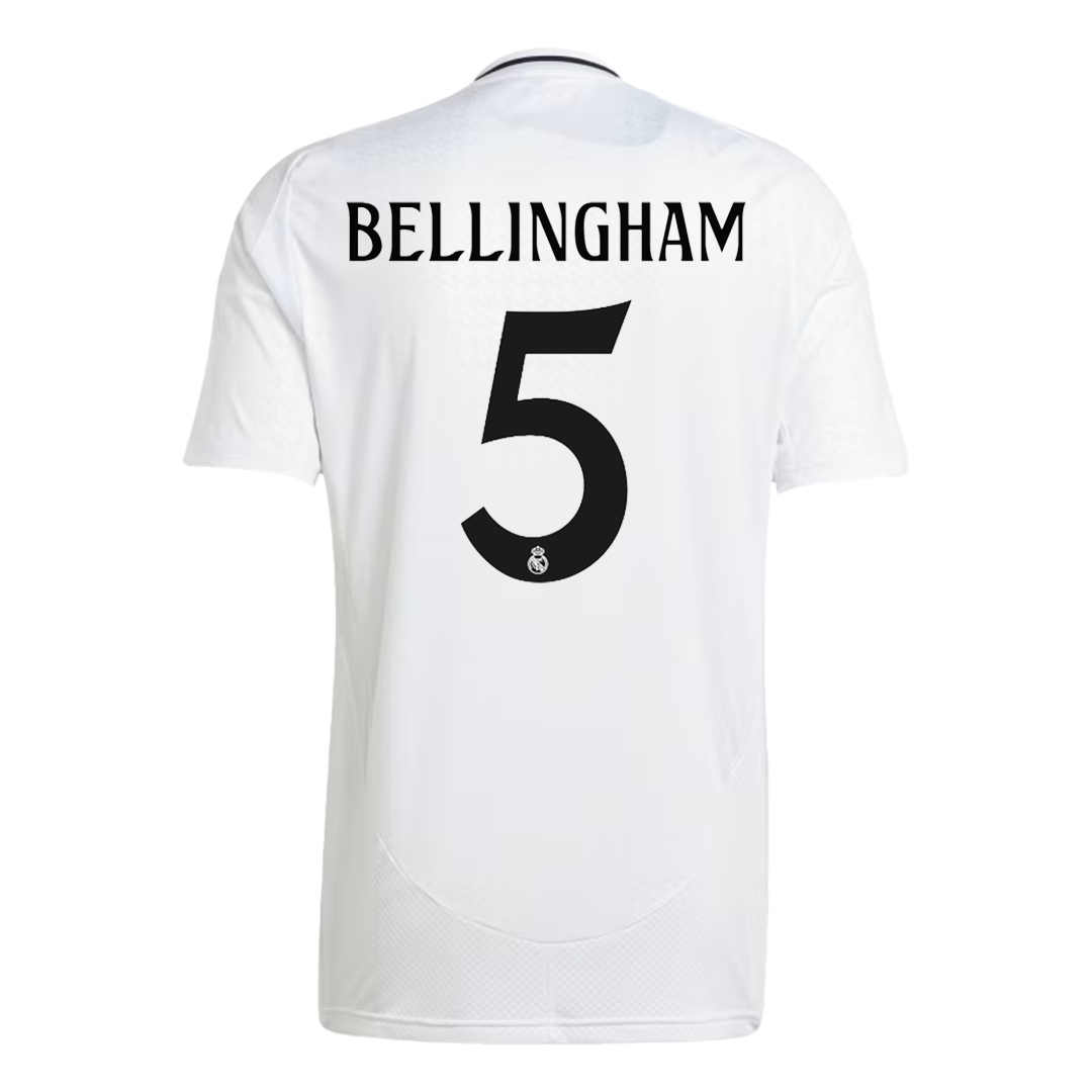 Real Madrid soccer jersey BELLINGHAM #5 Home 2024/25