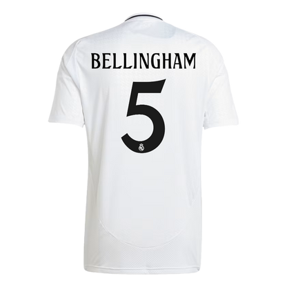 Real Madrid soccer jersey BELLINGHAM #5 Home 2024/25