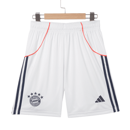Bayern Munich Away Soccer Shorts 2025/26 White