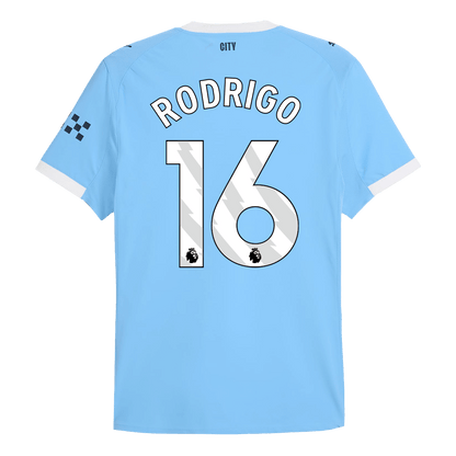Player Version Manchester City Jersey Custom RODRIGO #16 Soccer Jersey Home 2025/26
