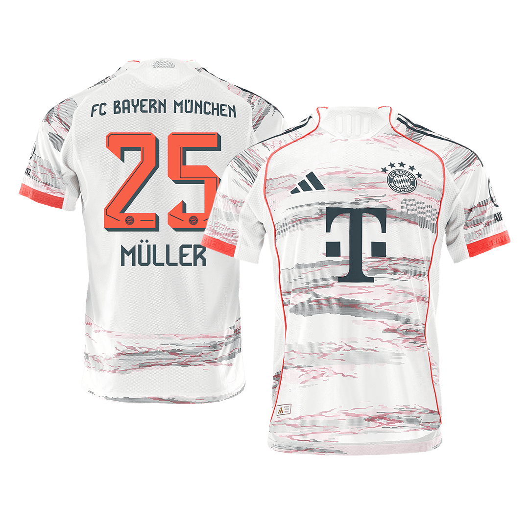 Player Version Bayern Munich Jersey Custom MÜLLER #25 Soccer Jersey Away 2025/26