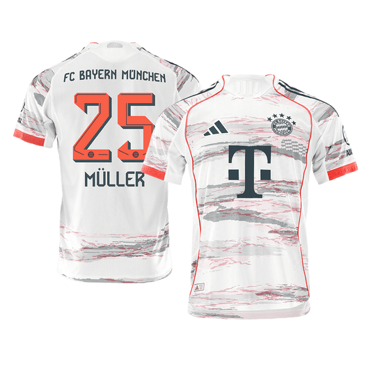 Player Version Bayern Munich Jersey Custom MÜLLER #25 Soccer Jersey Away 2025/26