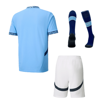 Manchester City Home Soccer Jersey Kit(Shirt+Shorts+Socks) 2024/25