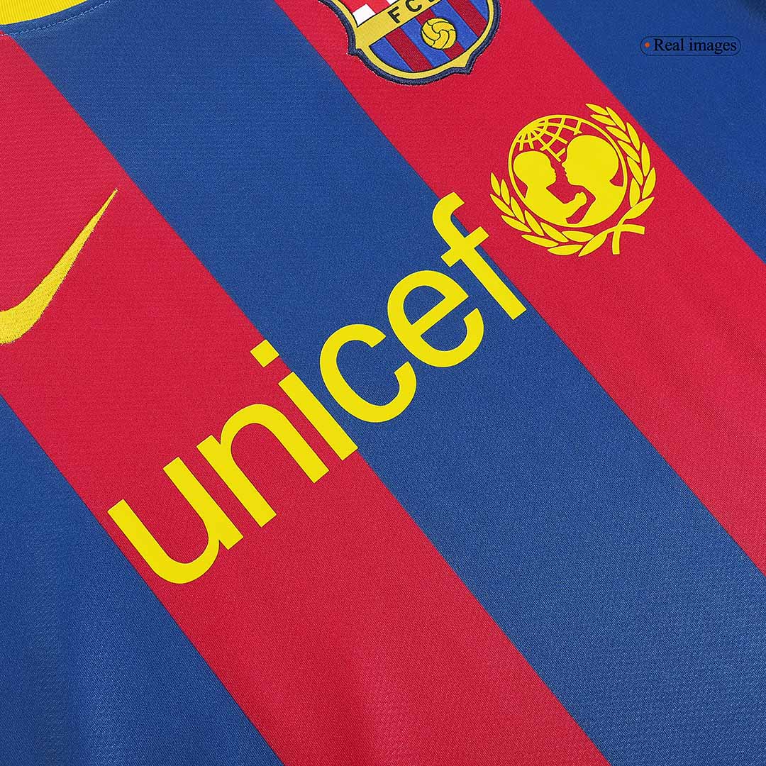 Barcelona Retro Jersey Custom MESSI #10 Soccer Jersey Home 2010/11